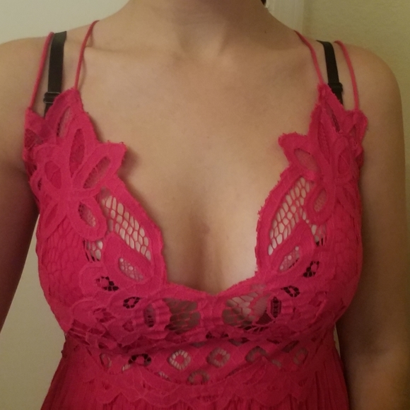 ⭐ONE LEFT⭐ Free People Fushia Adella Dress - Picture 9 of 10